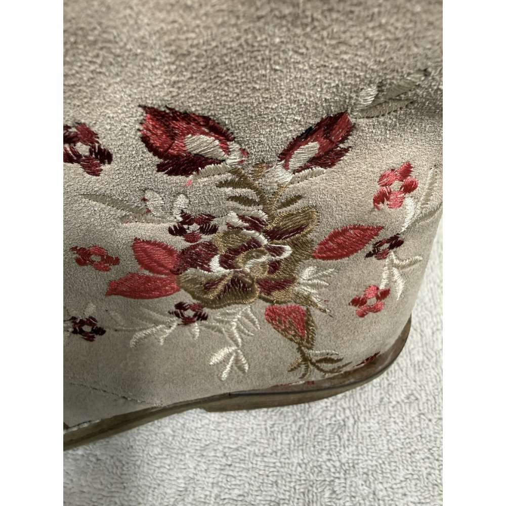 Dingo Women’s Seguaro Tan Floral Embroidered Booties Size 8 - Picture 6 of 11